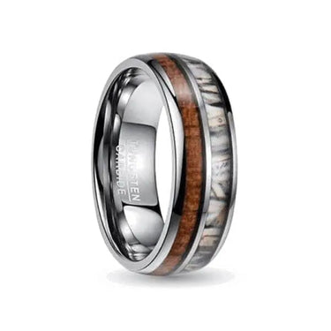 Orbit Rings Tungsten Carbide 7 Eclipse Wood